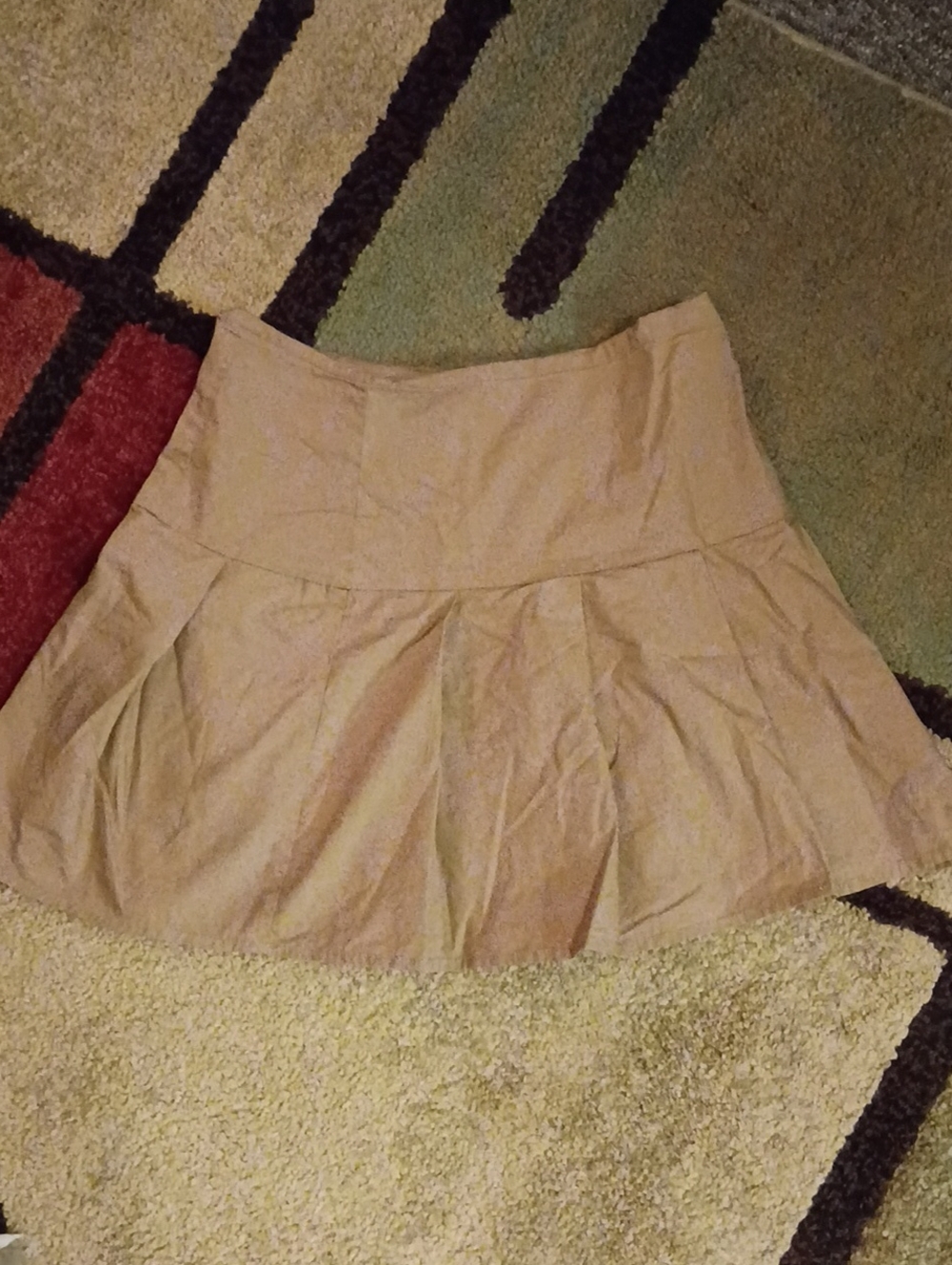 Lelis Collection Women's Tan Flared Skirt Size Medium
